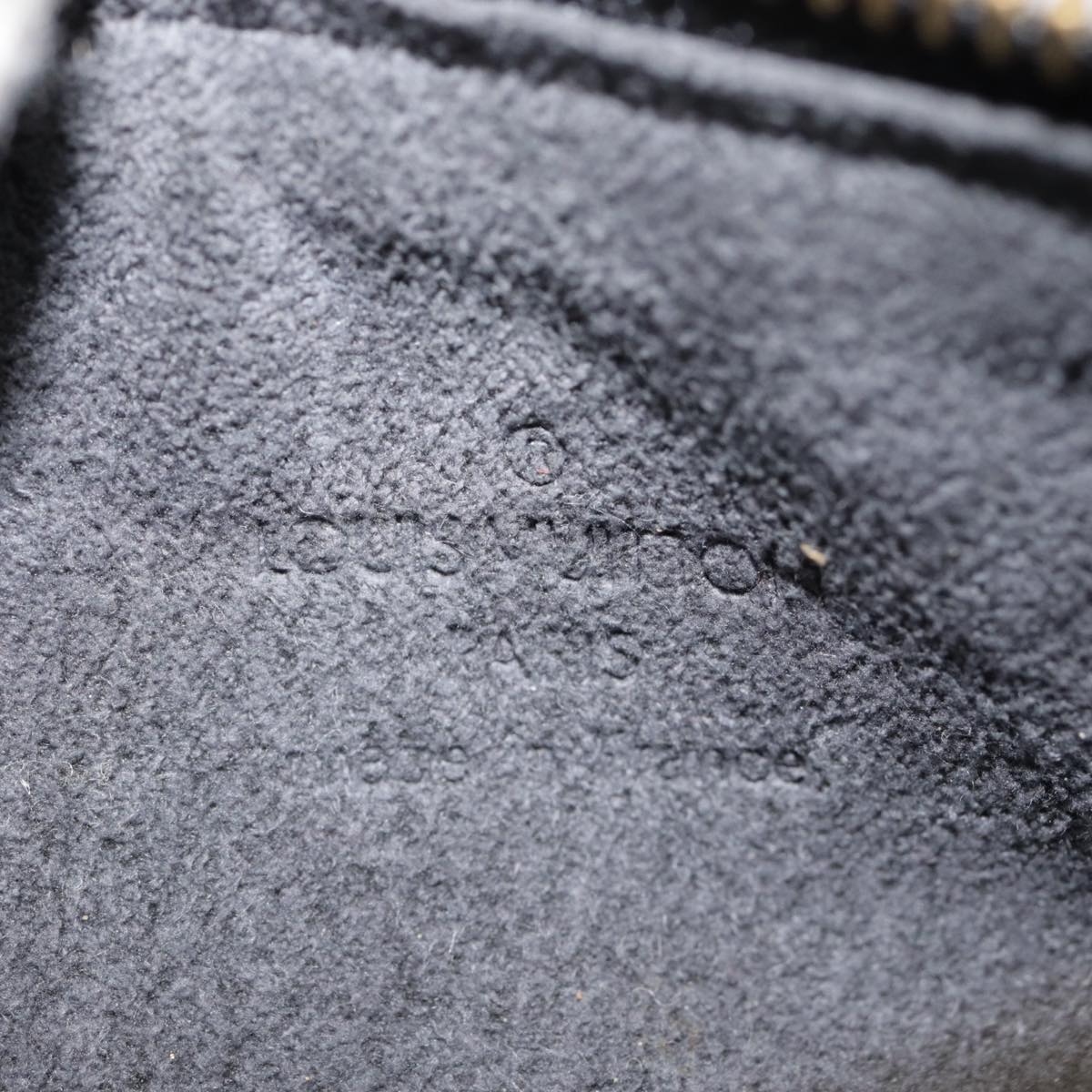 LOUIS VUITTON Epi Soufflot Pouch Black LV yk14760