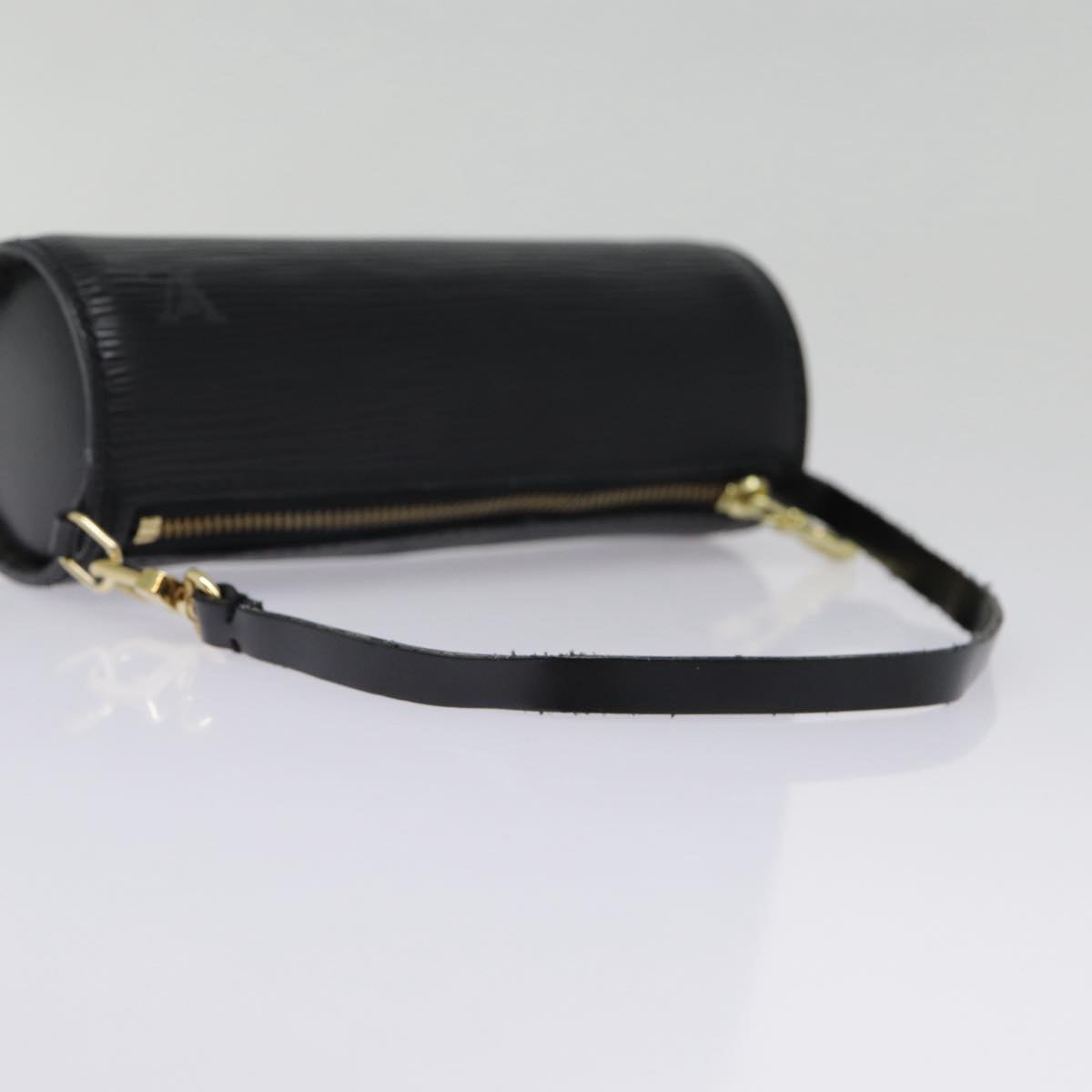 LOUIS VUITTON Epi Soufflot Pouch Black LV yk14760