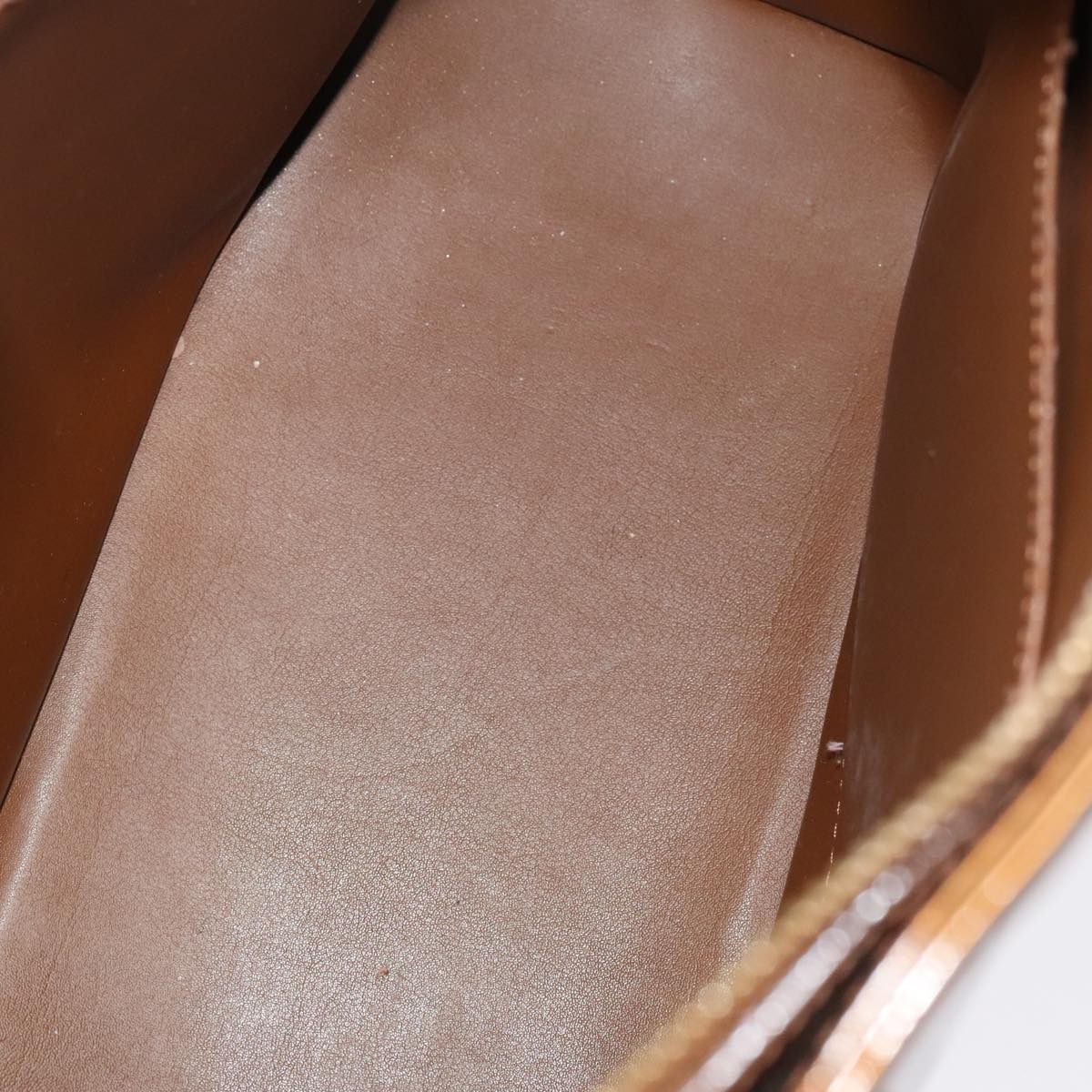 LOUIS VUITTON Monogram Vernis Houston Hand Bag Bronze M91122 LV yk14767