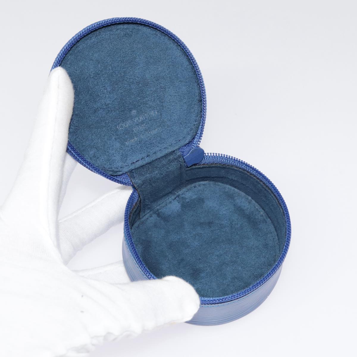 LOUIS VUITTON Epi Ecrin Bijou 8 Jewelry Box Blue M48215 LV yk14771