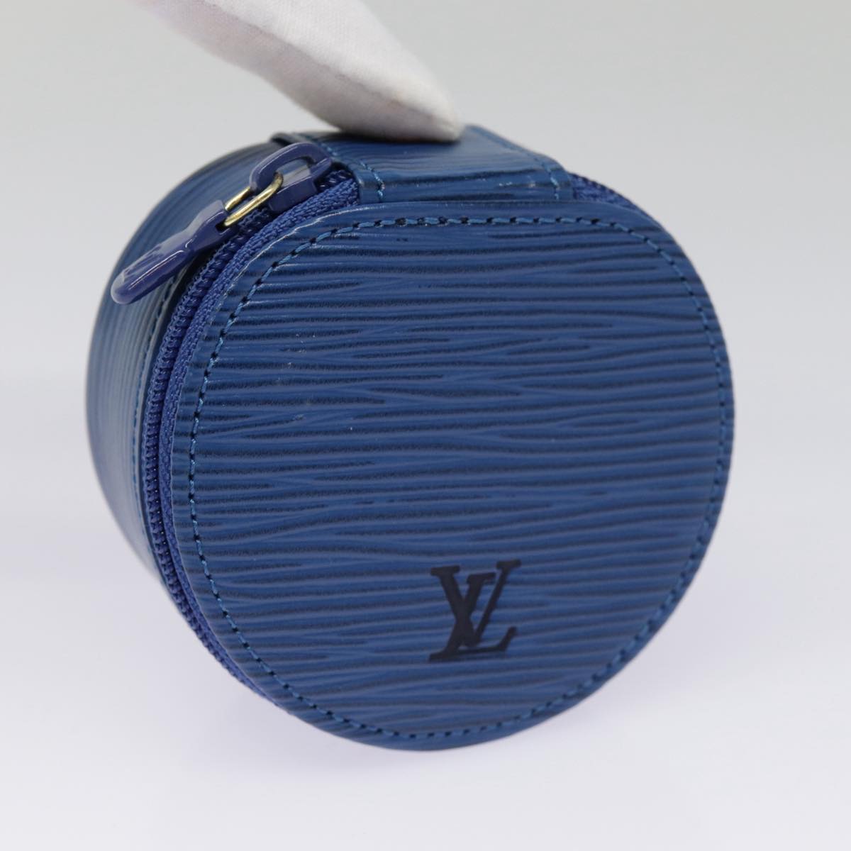 LOUIS VUITTON Epi Ecrin Bijou 8 Jewelry Box Blue M48215 LV yk14771
