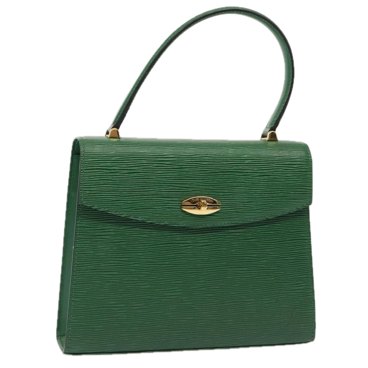 LOUIS VUITTON Epi Malesherbes Hand Bag Green M52374 LV yk14779