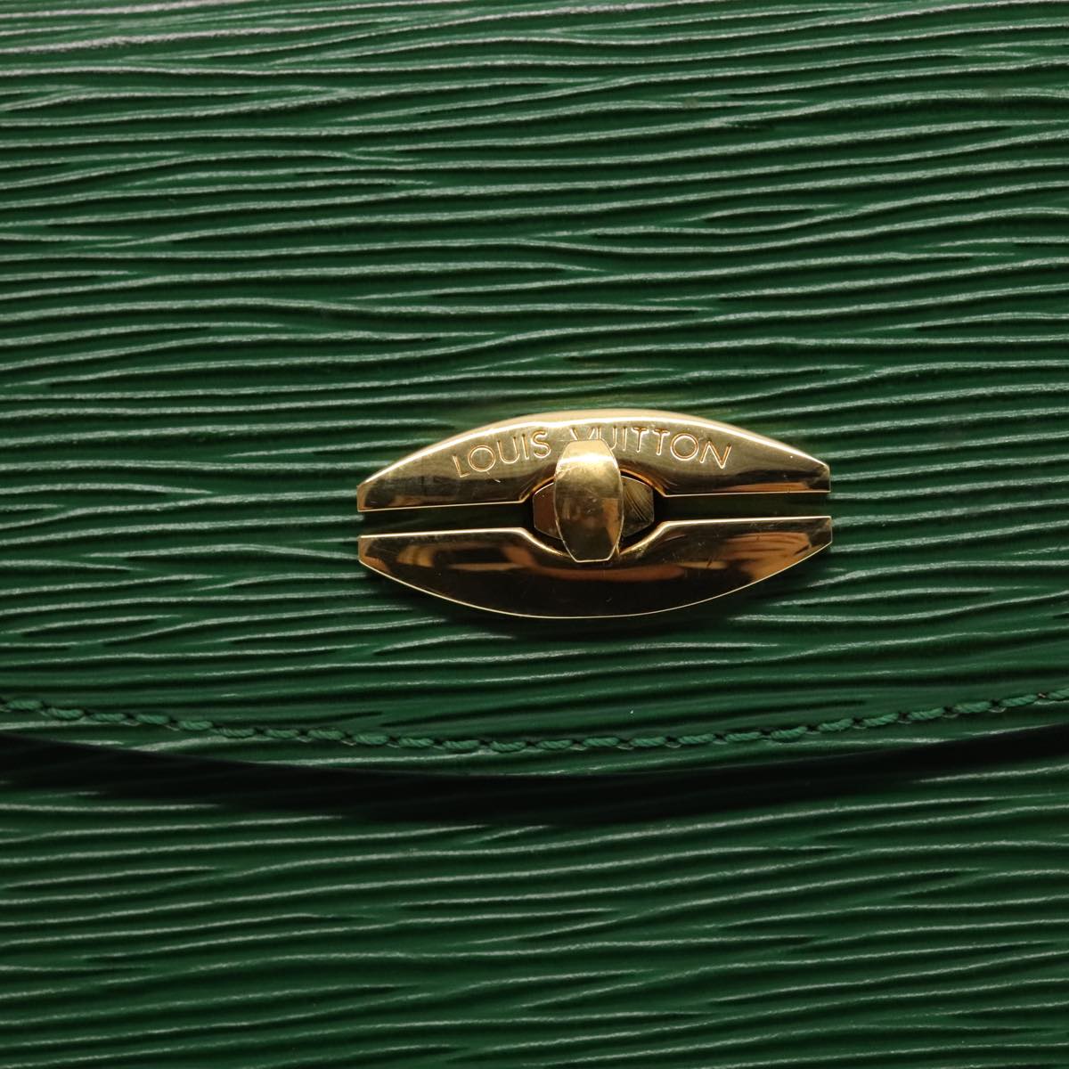 LOUIS VUITTON Epi Malesherbes Hand Bag Green M52374 LV yk14779
