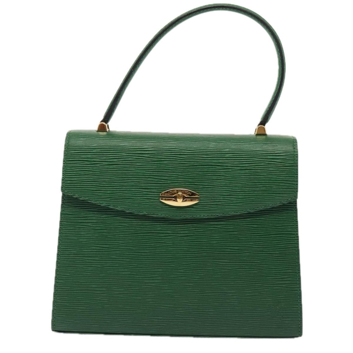 LOUIS VUITTON Epi Malesherbes Hand Bag Green M52374 LV yk14779