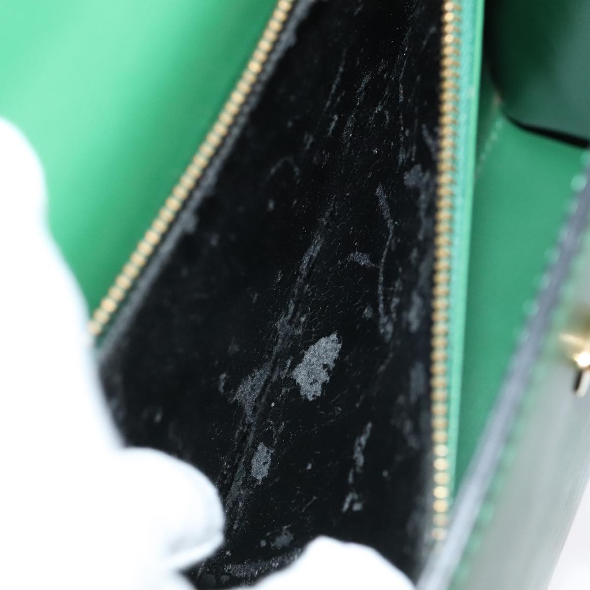 LOUIS VUITTON Epi Malesherbes Hand Bag Green M52374 LV yk14779