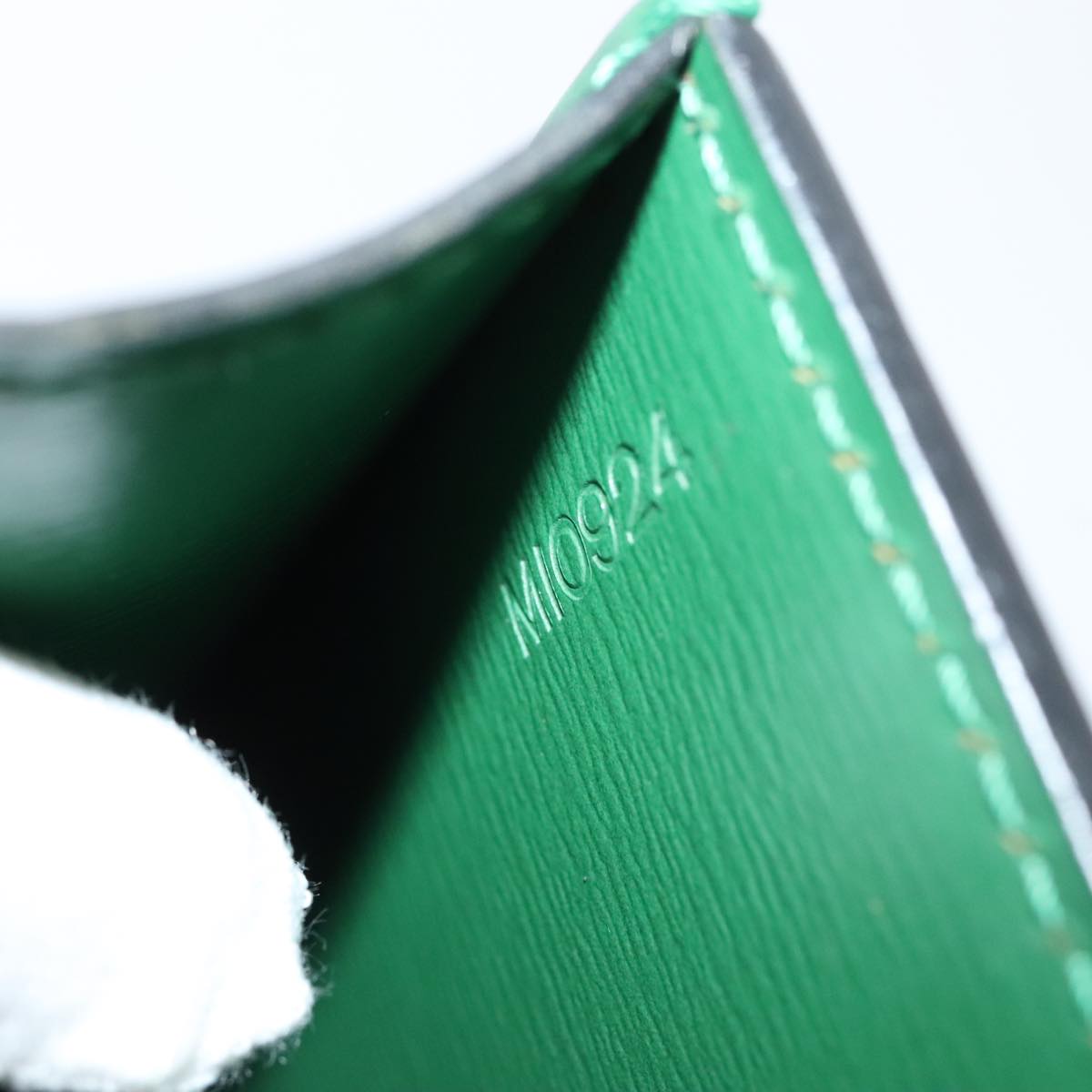 LOUIS VUITTON Epi Malesherbes Hand Bag Green M52374 LV yk14779