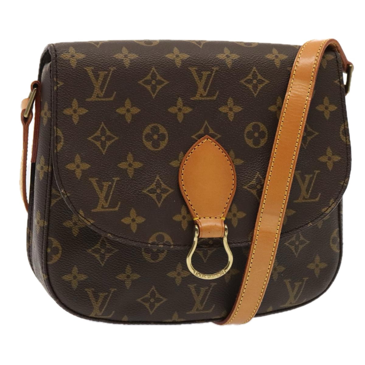 LOUIS VUITTON Monogram Saint Cloud GM Shoulder Bag M51242 LV yk14783