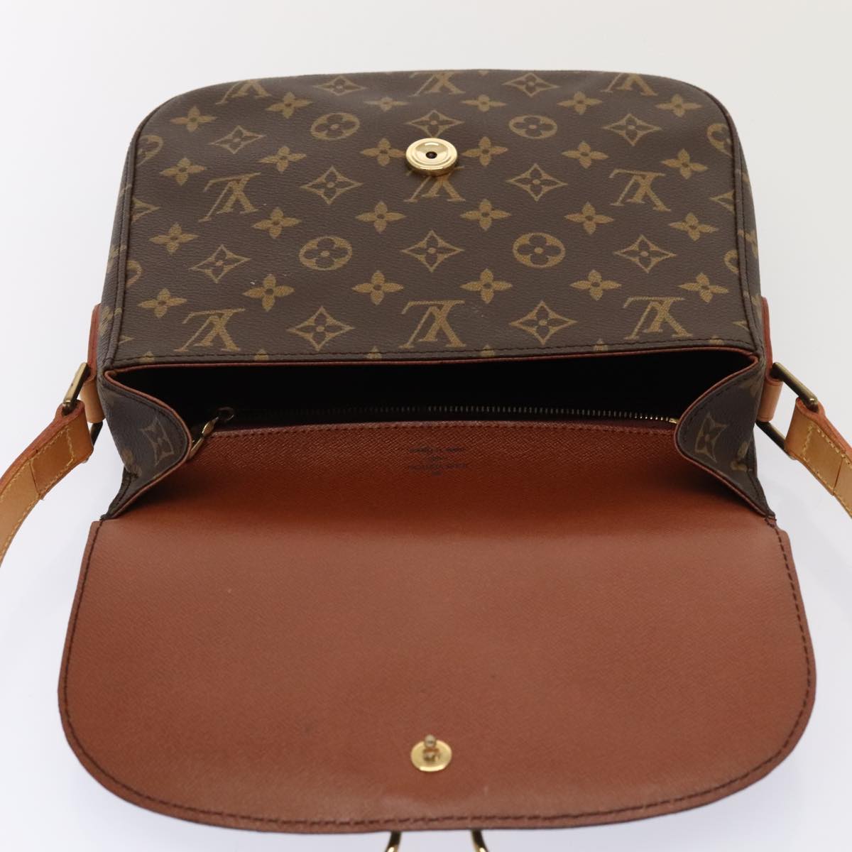 LOUIS VUITTON Monogram Saint Cloud GM Shoulder Bag M51242 LV yk14783