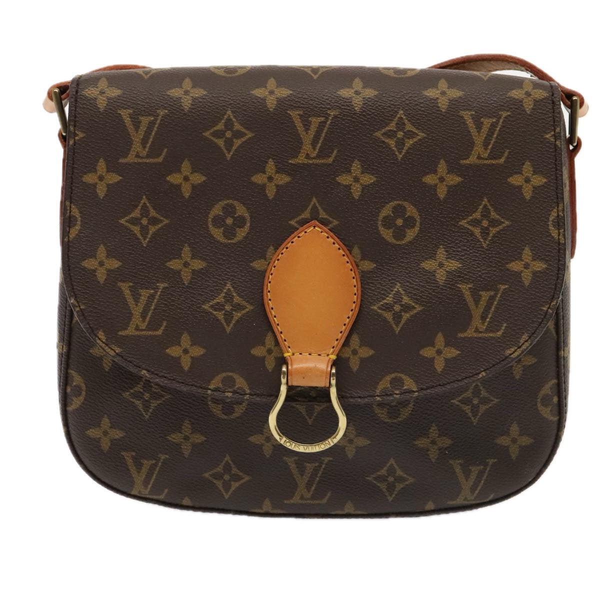 LOUIS VUITTON Monogram Saint Cloud GM Shoulder Bag M51242 LV yk14783