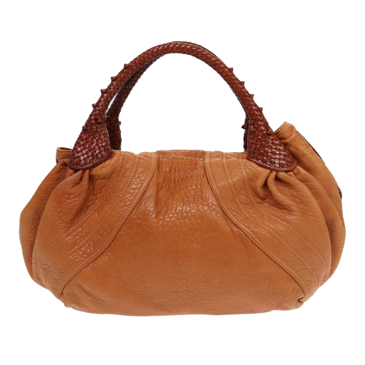 Luxury Fendi Spy Bag Shoulder Bag Leather Brown Goldyk14789
