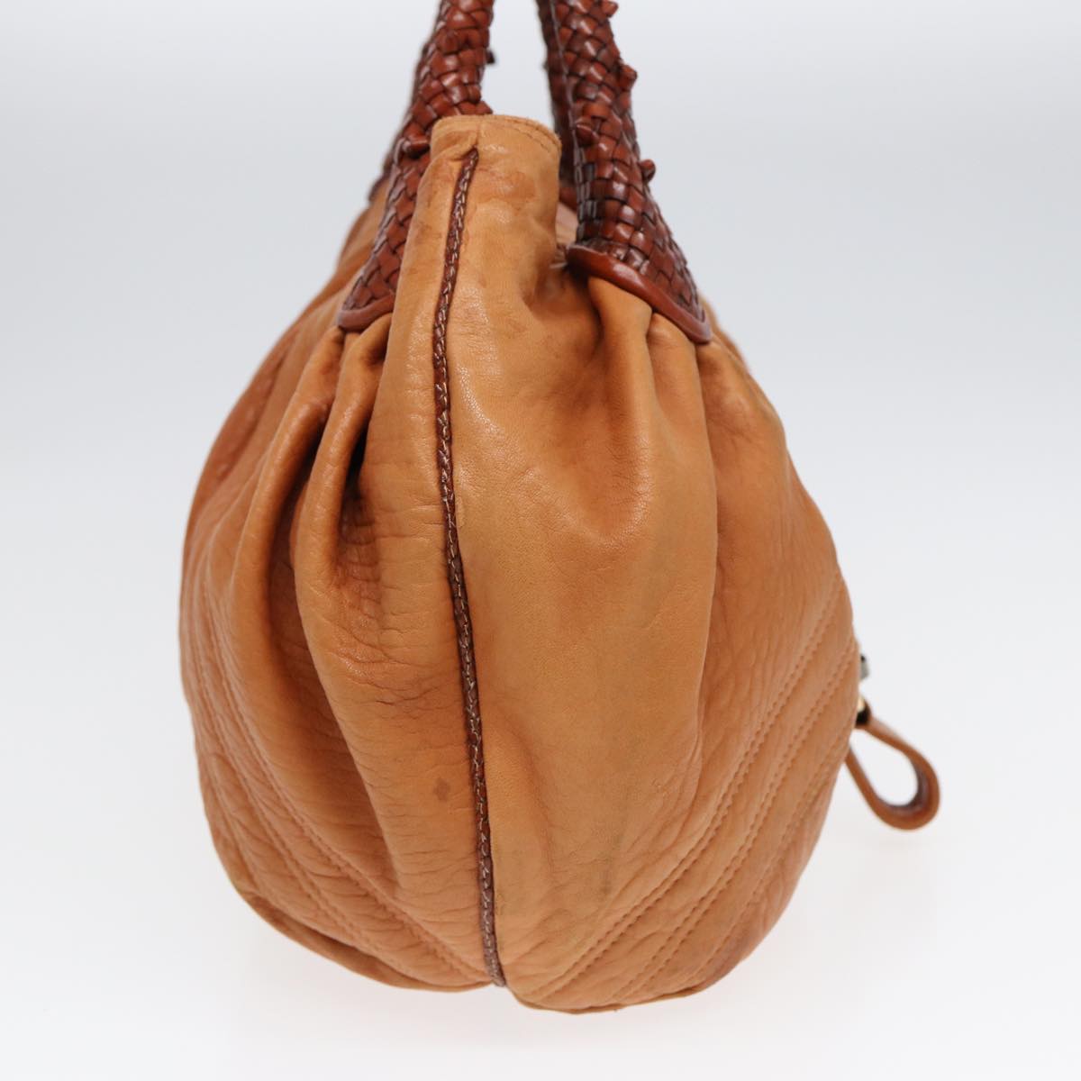 Luxury Fendi Spy Bag Shoulder Bag Leather Brown Goldyk14789