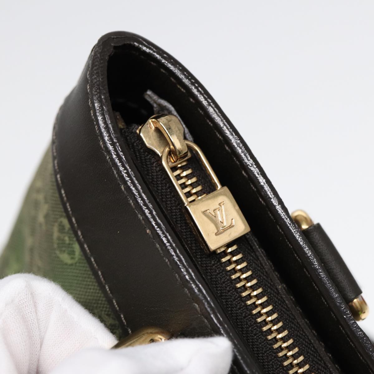 LOUIS VUITTON Monogram Mini Lucille PM Hand Bag TST Khaki M92682 LV yk14803