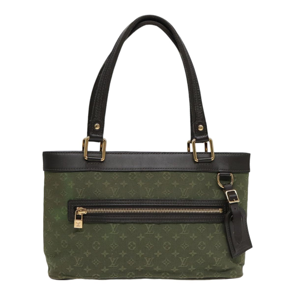 LOUIS VUITTON Monogram Mini Lucille PM Hand Bag TST Khaki M92682 LV yk14803