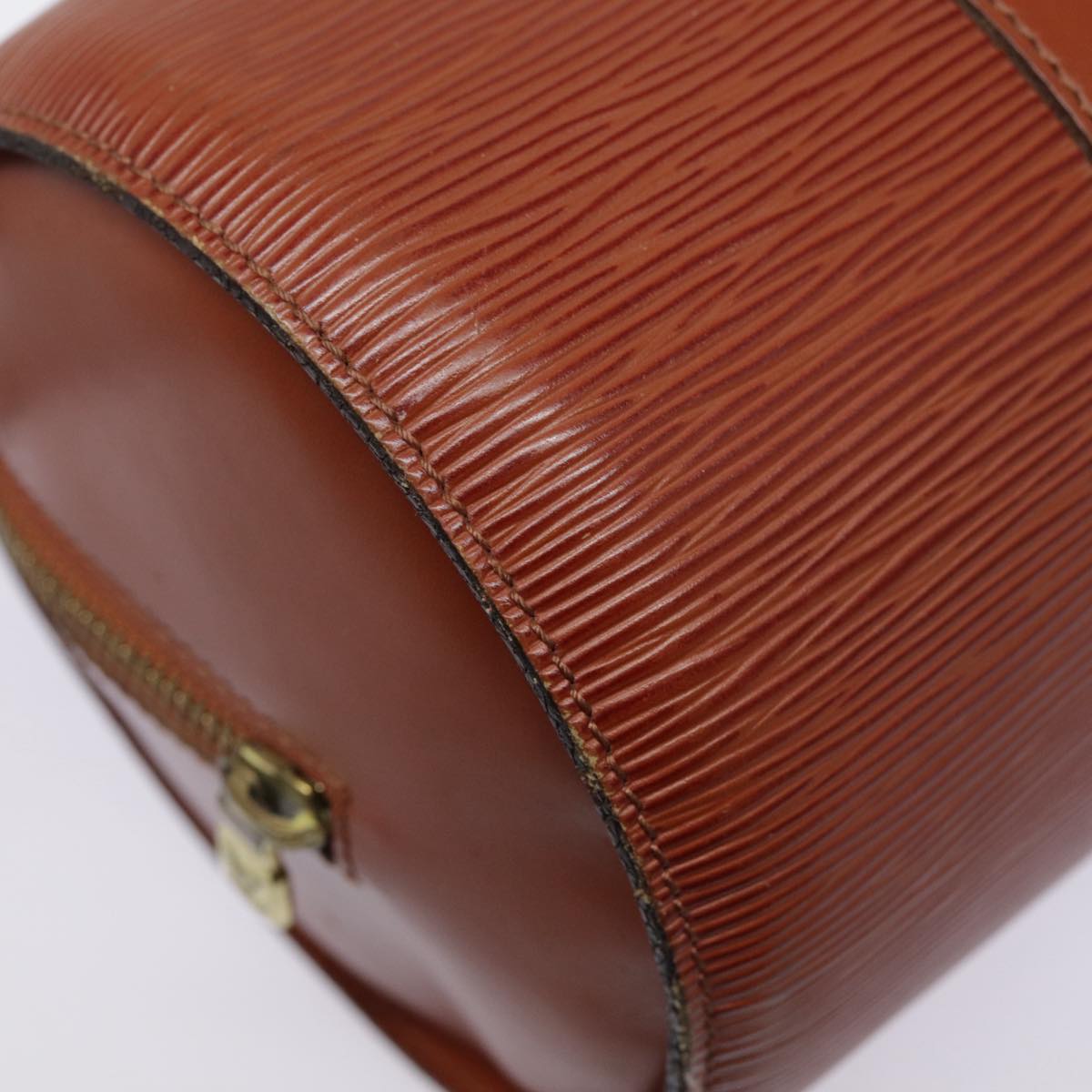 LOUIS VUITTON Epi Soufflot Hand Bag Brown M52223 LV yk14809