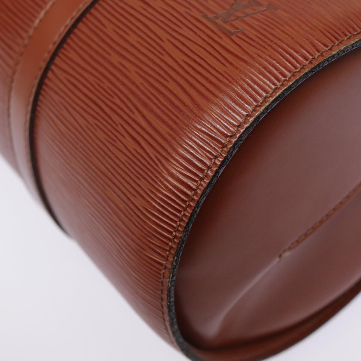 LOUIS VUITTON Epi Soufflot Hand Bag Brown M52223 LV yk14809