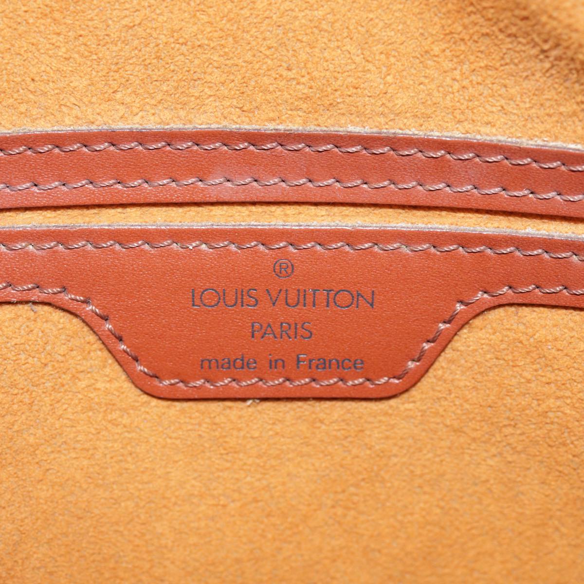 LOUIS VUITTON Epi Soufflot Hand Bag Brown M52223 LV yk14809