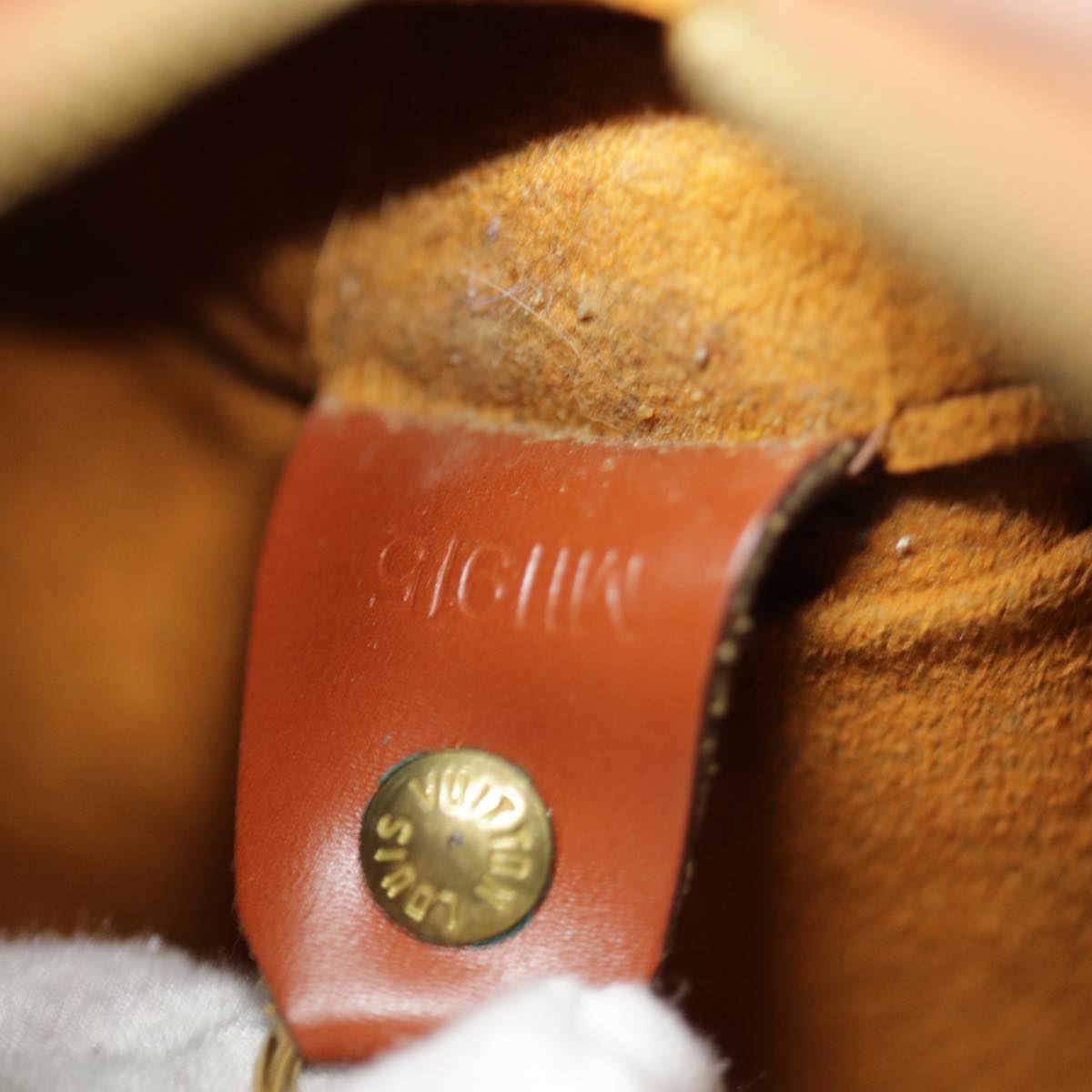 LOUIS VUITTON Epi Soufflot Hand Bag Brown M52223 LV yk14809