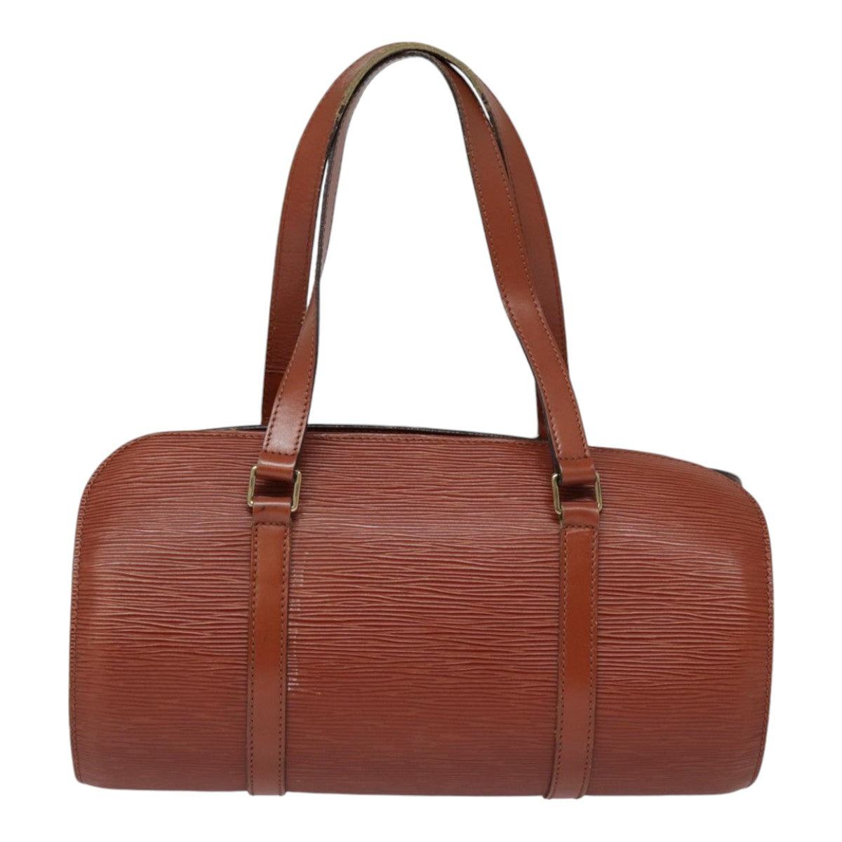LOUIS VUITTON Epi Soufflot Hand Bag Brown M52223 LV yk14809