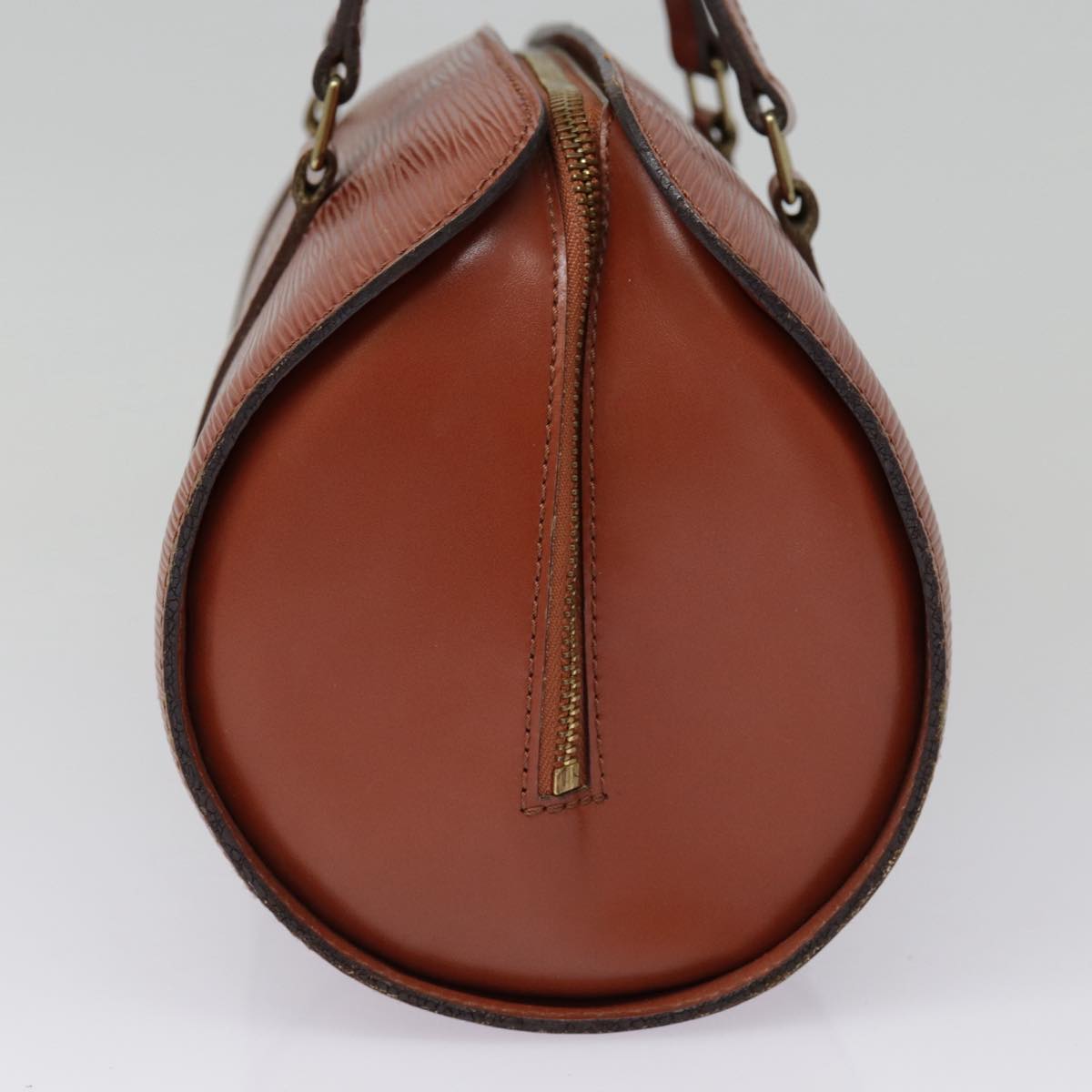 LOUIS VUITTON Epi Soufflot Hand Bag Brown M52223 LV yk14809