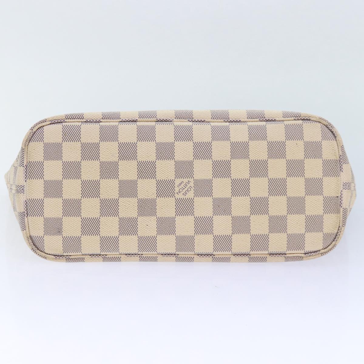 LOUIS VUITTON Damier Azur Neverfull PM Tote Bag N41362 LV yk14819