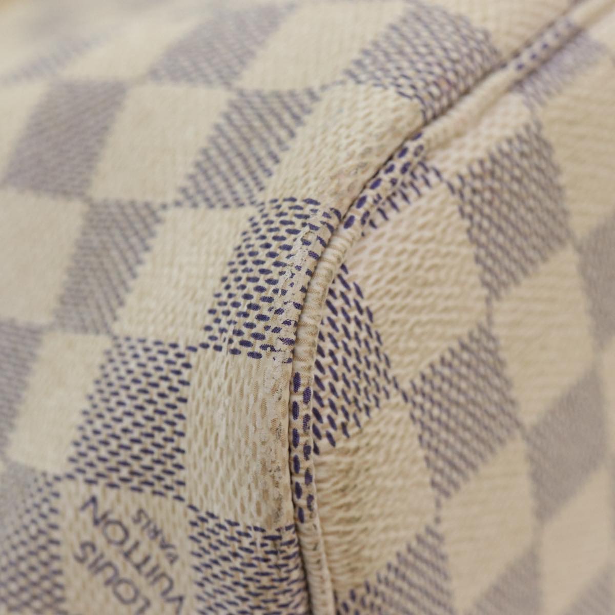 LOUIS VUITTON Damier Azur Neverfull PM Tote Bag N41362 LV yk14819