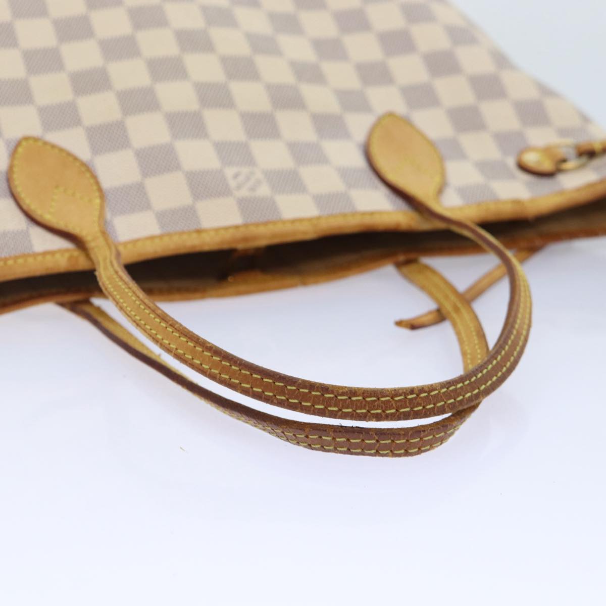 LOUIS VUITTON Damier Azur Neverfull PM Tote Bag N41362 LV yk14819