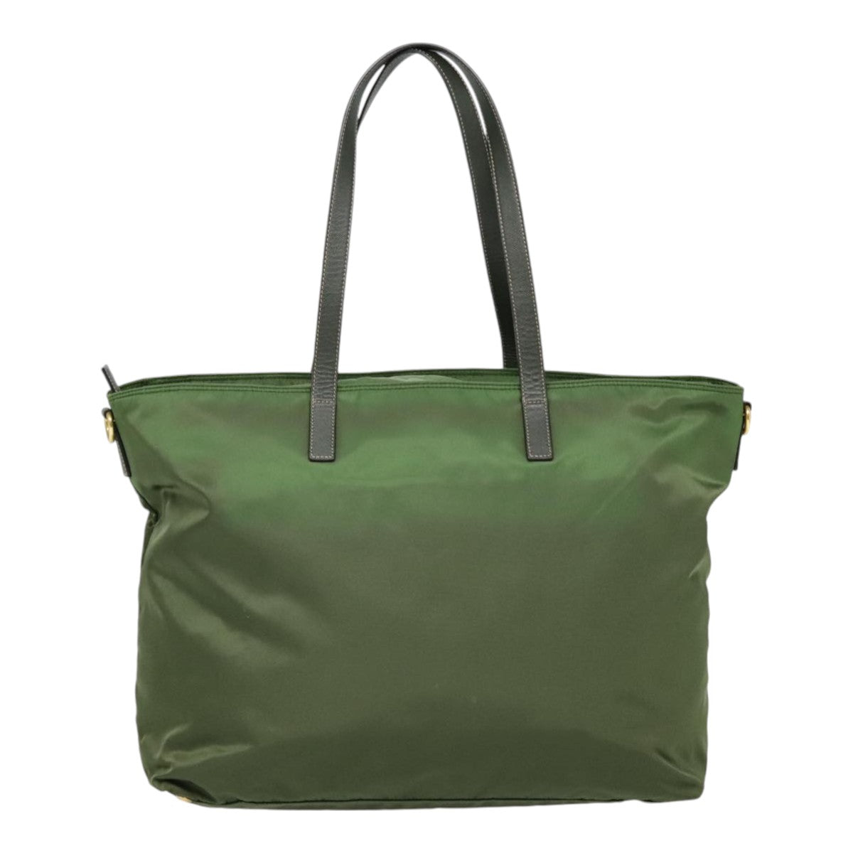 Luxury Prada Tote Bag Nylon 2way Green Gold  yk14820