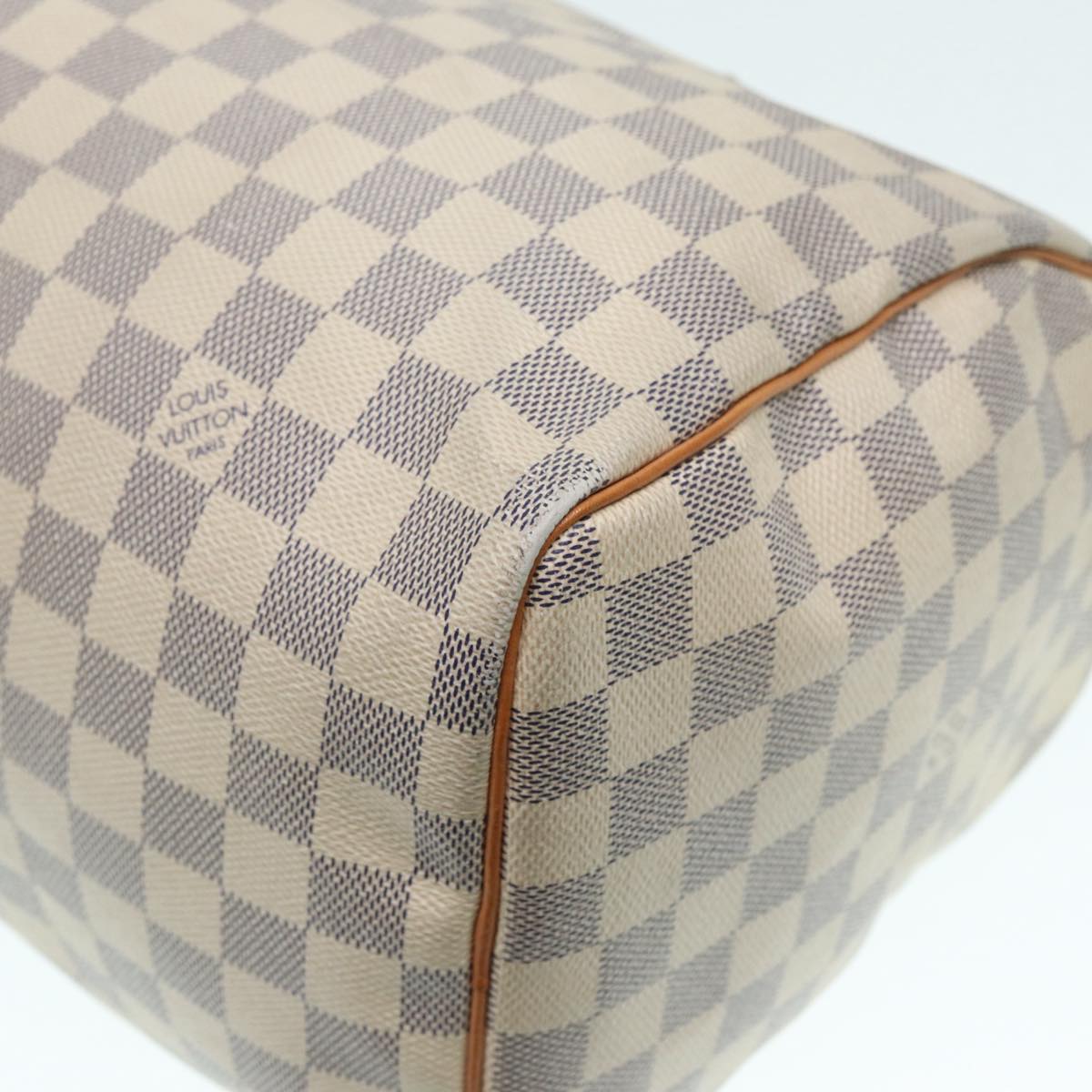 LOUIS VUITTON Damier Azur Speedy 30 Hand Bag N41533 LV yk14823