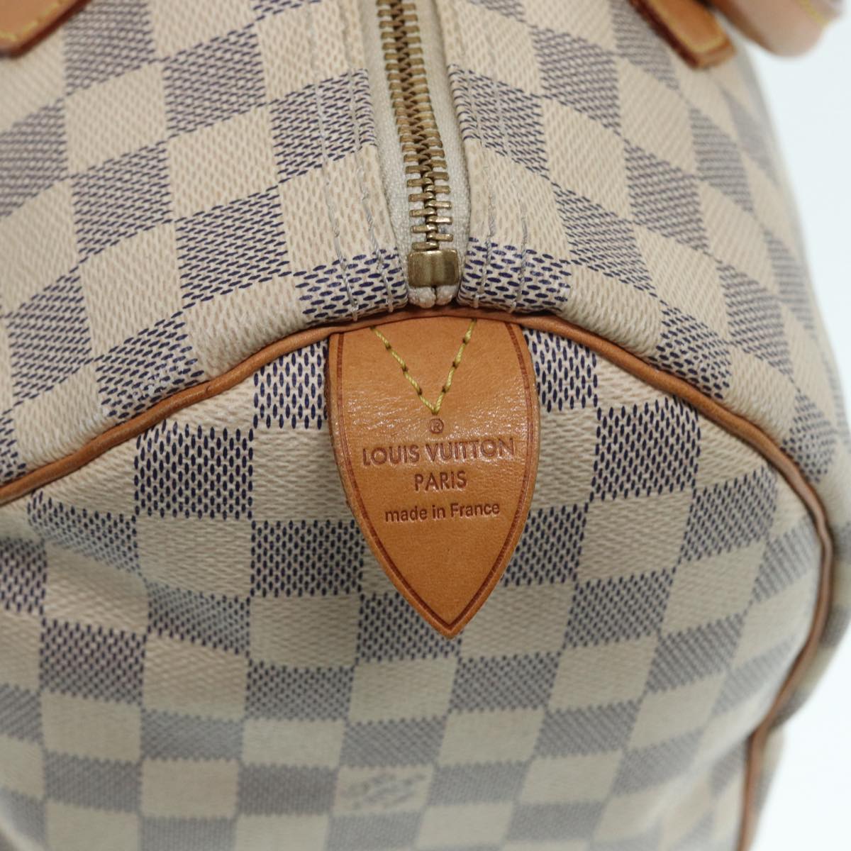 LOUIS VUITTON Damier Azur Speedy 30 Hand Bag N41533 LV yk14823