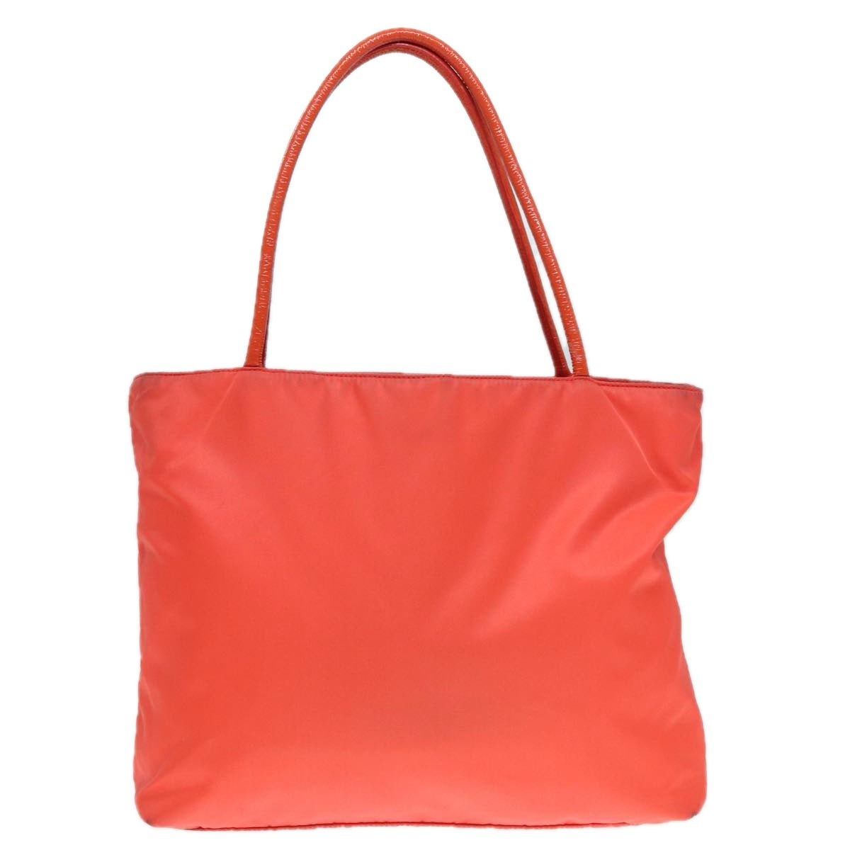 Luxury Prada Hand Bag Nylon Enamel Orange Gold  yk14825