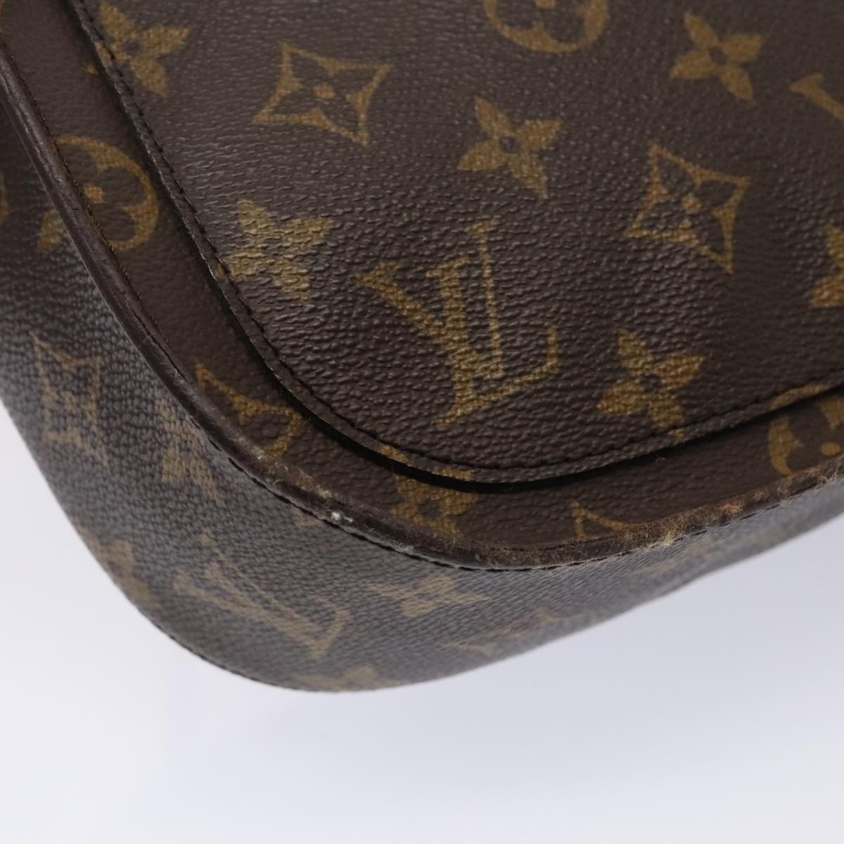 LOUIS VUITTON Monogram Saint Cloud GM Shoulder Bag M51242 LV yk14834