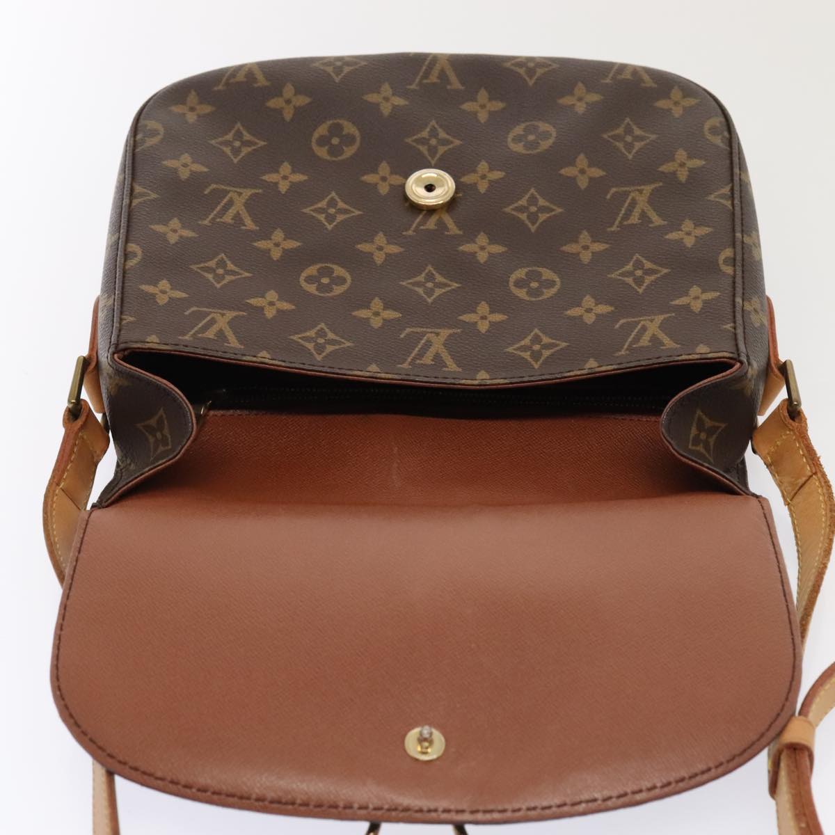 LOUIS VUITTON Monogram Saint Cloud GM Shoulder Bag M51242 LV yk14834