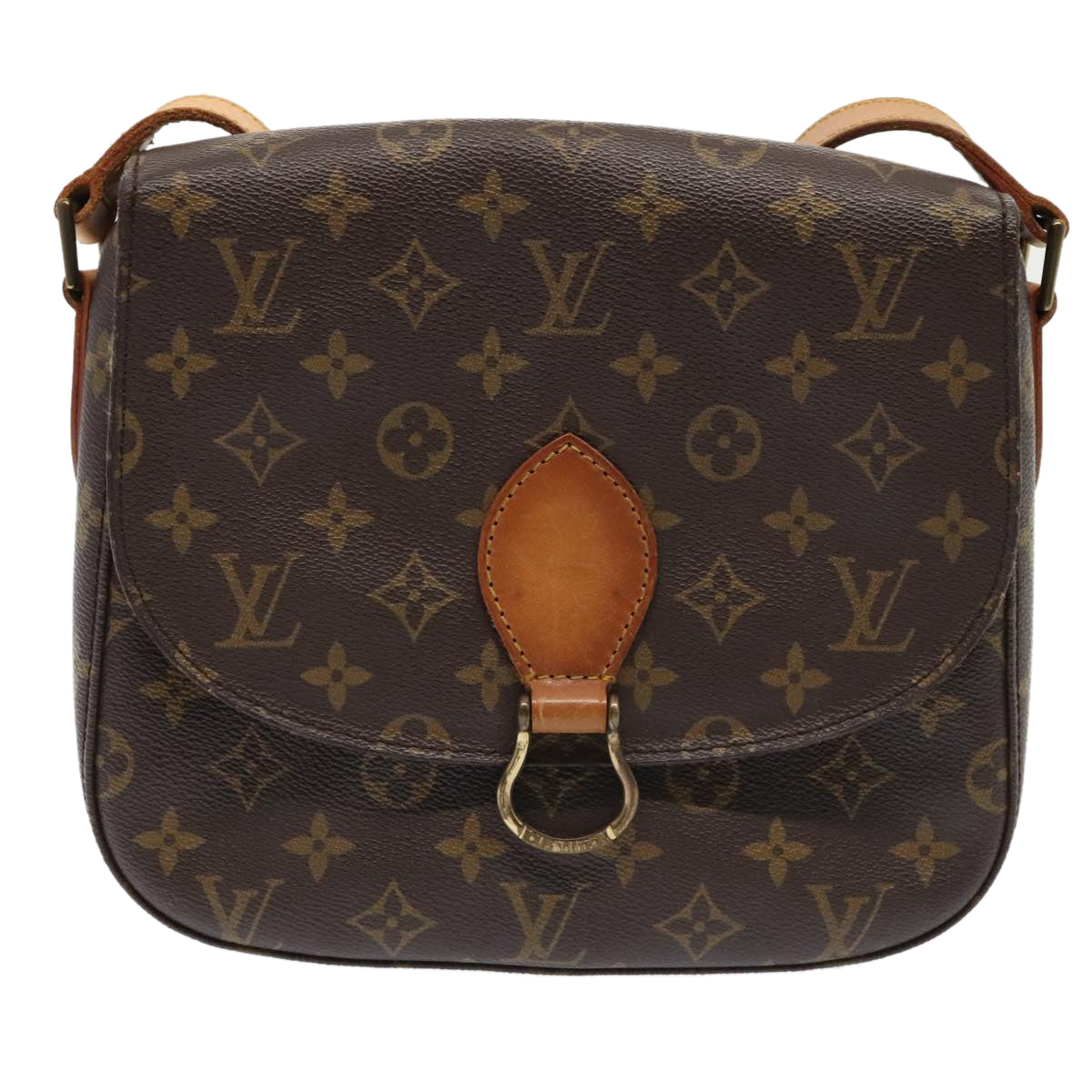 LOUIS VUITTON Monogram Saint Cloud GM Shoulder Bag M51242 LV yk14834
