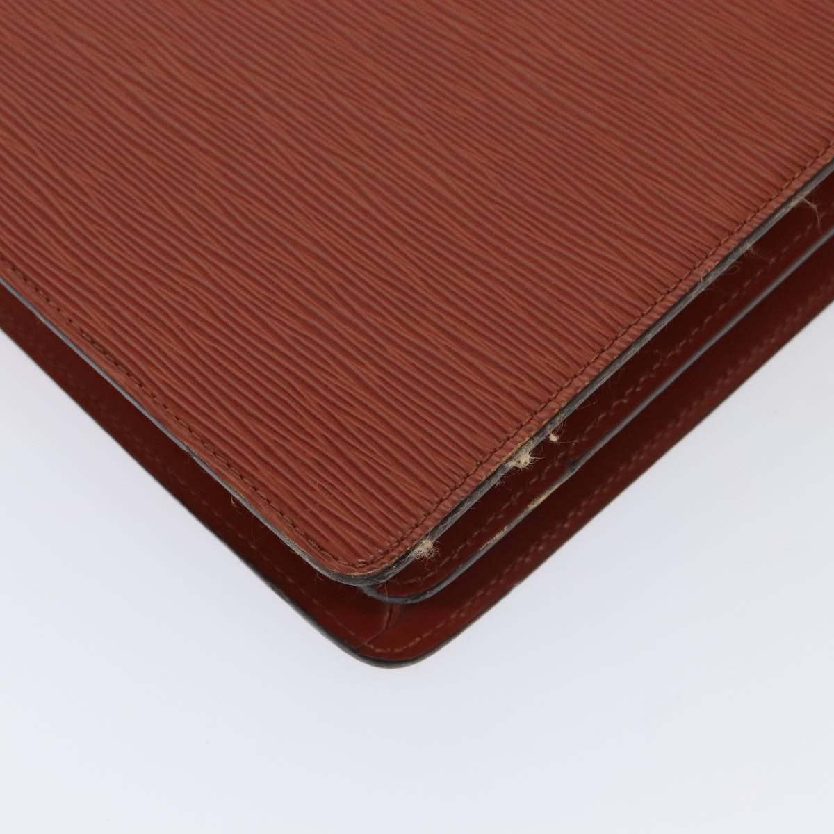 LOUIS VUITTON Epi Serviette Ambassador Business Bag Brown M54413 LV yk14843