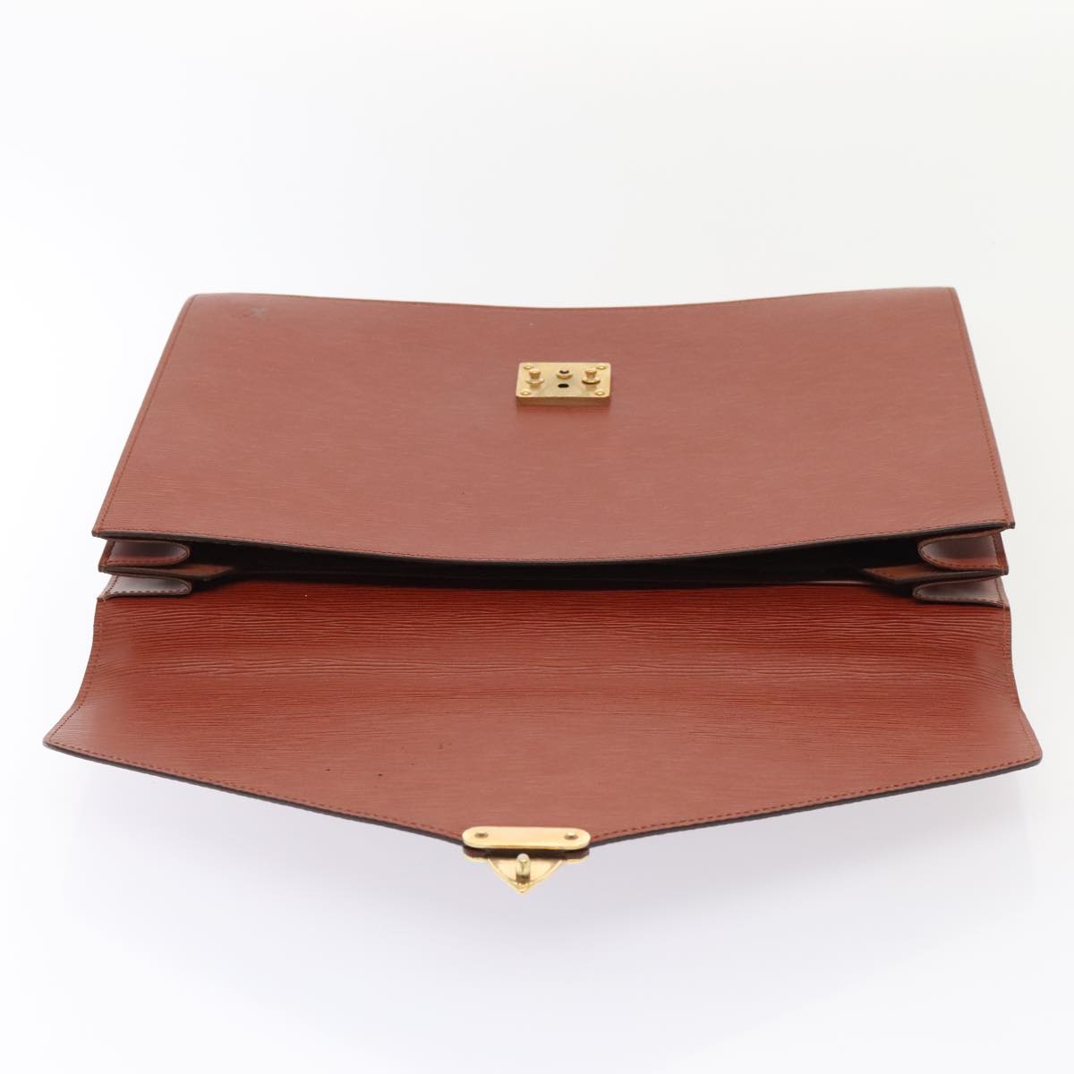 LOUIS VUITTON Epi Serviette Ambassador Business Bag Brown M54413 LV yk14843