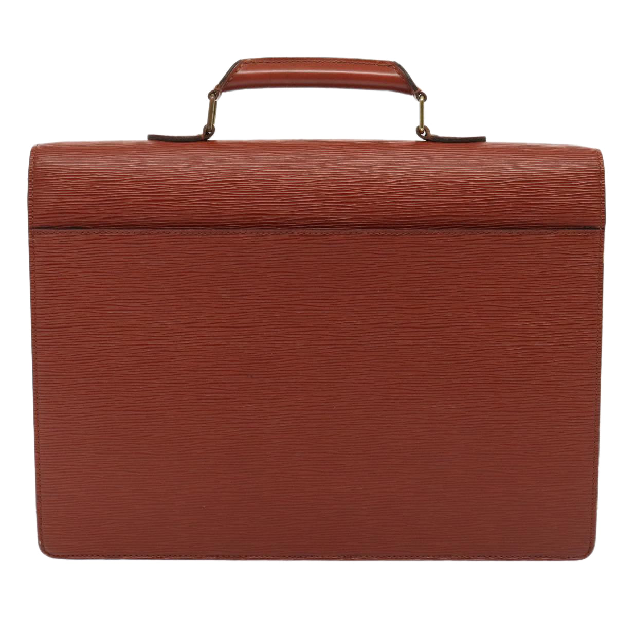 LOUIS VUITTON Epi Serviette Ambassador Business Bag Brown M54413 LV yk14843