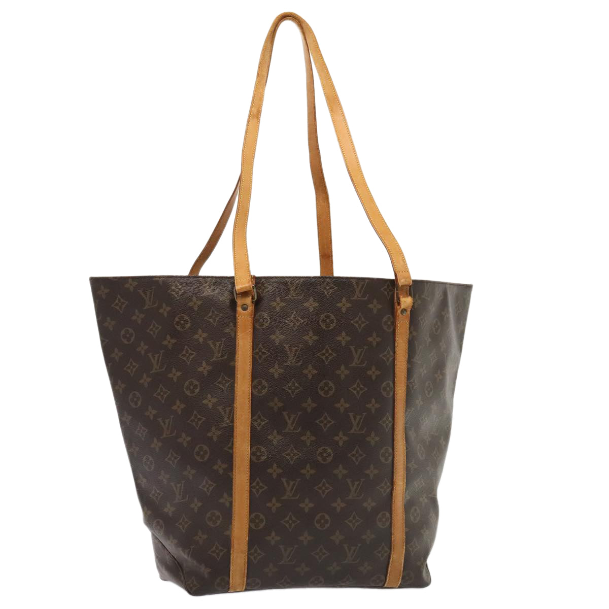 LOUIS VUITTON Monogram Sac Shopping Tote Bag M51108 LV yk14857