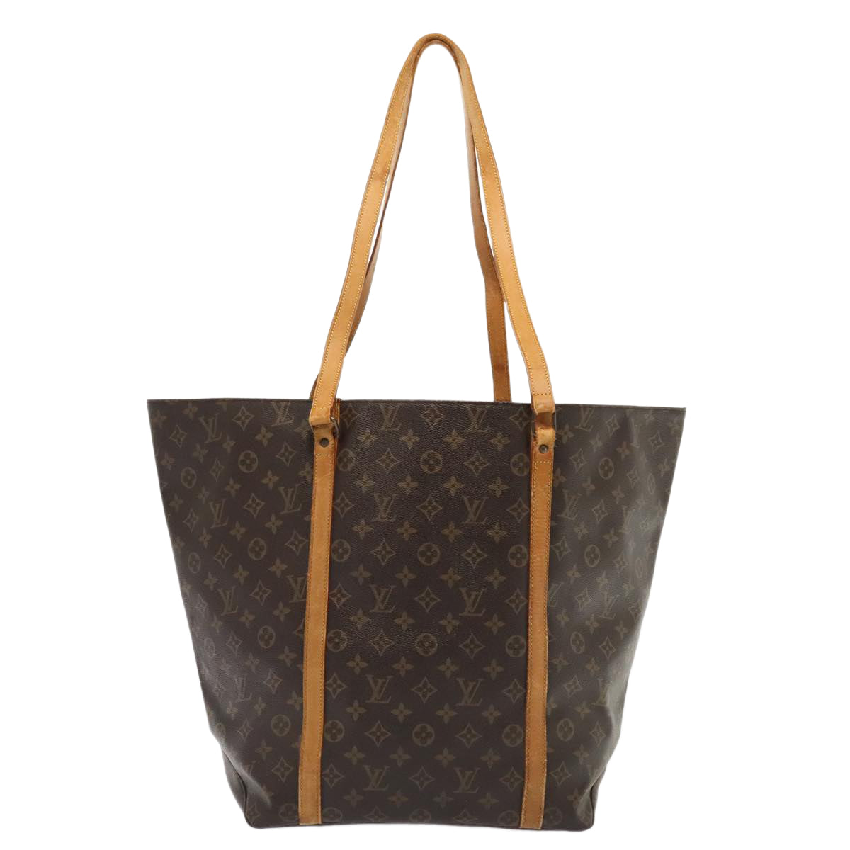 LOUIS VUITTON Monogram Sac Shopping Tote Bag M51108 LV yk14857