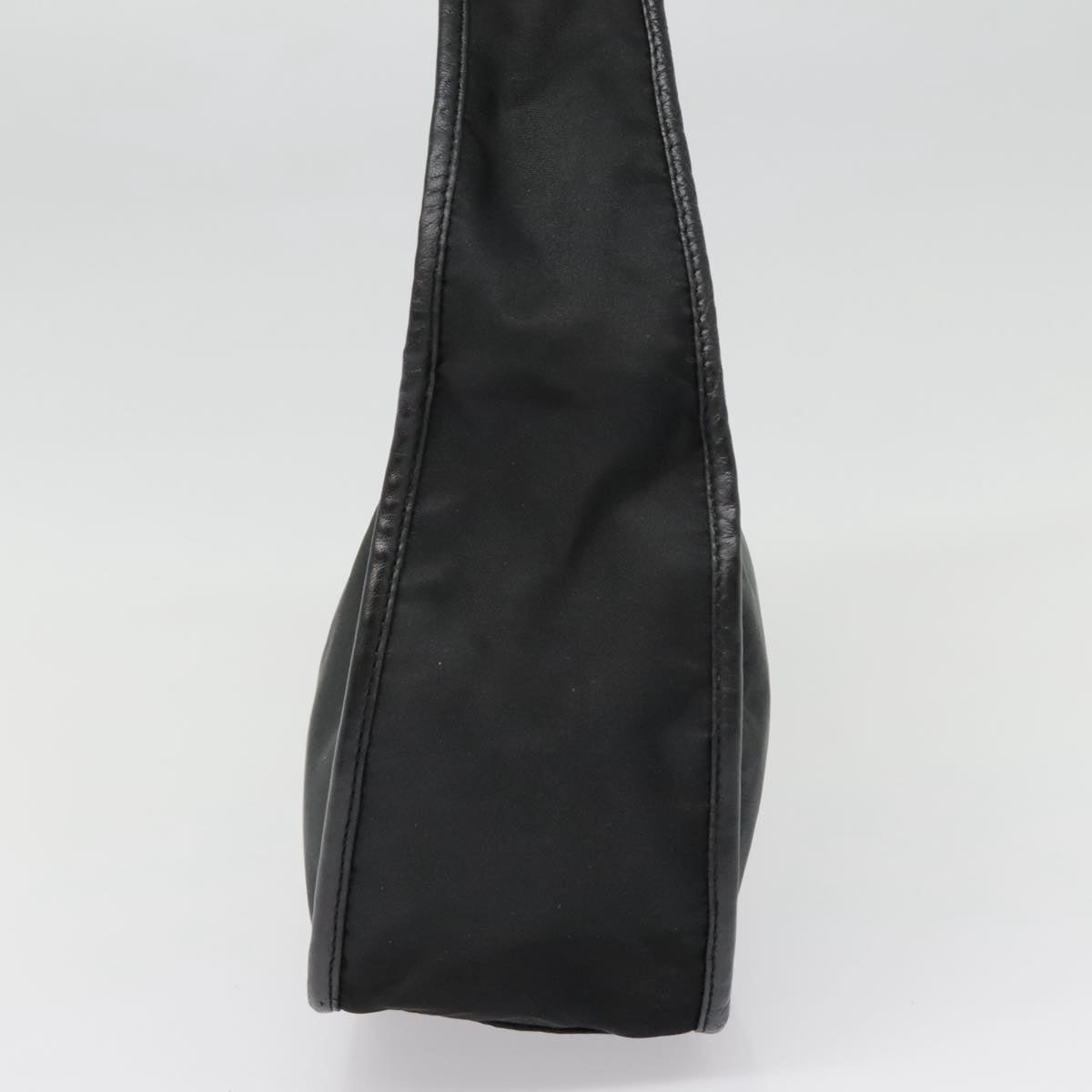 Luxury Prada Hand Bag Nylon Black Silver  yk14872
