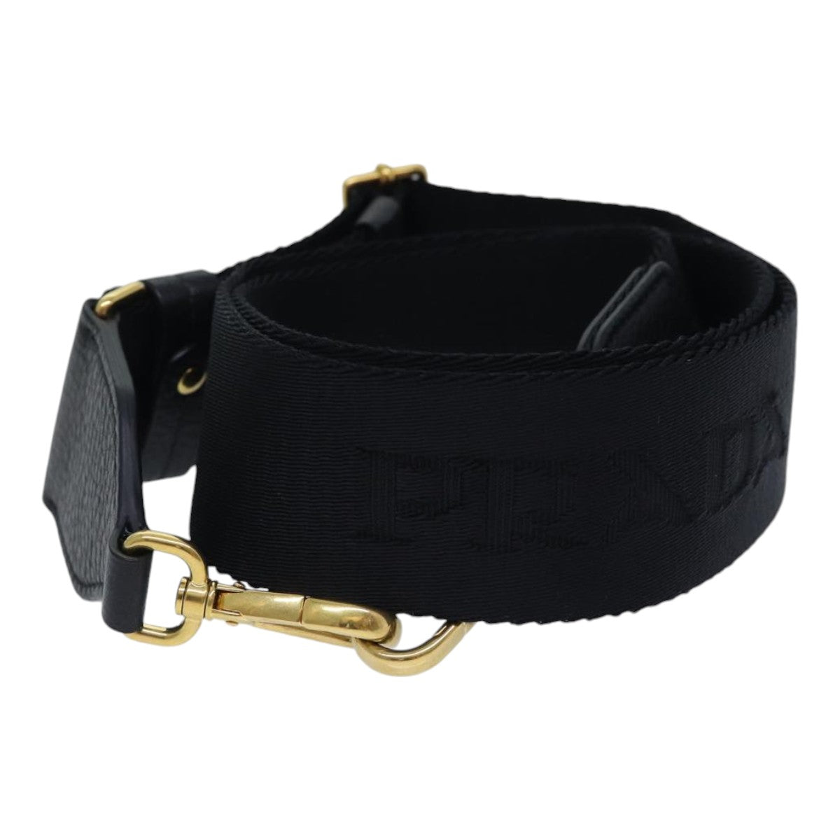 Luxury Prada Adjustable Shoulder Strap Canvas 25.2""""-40.9"""" Black  yk14950