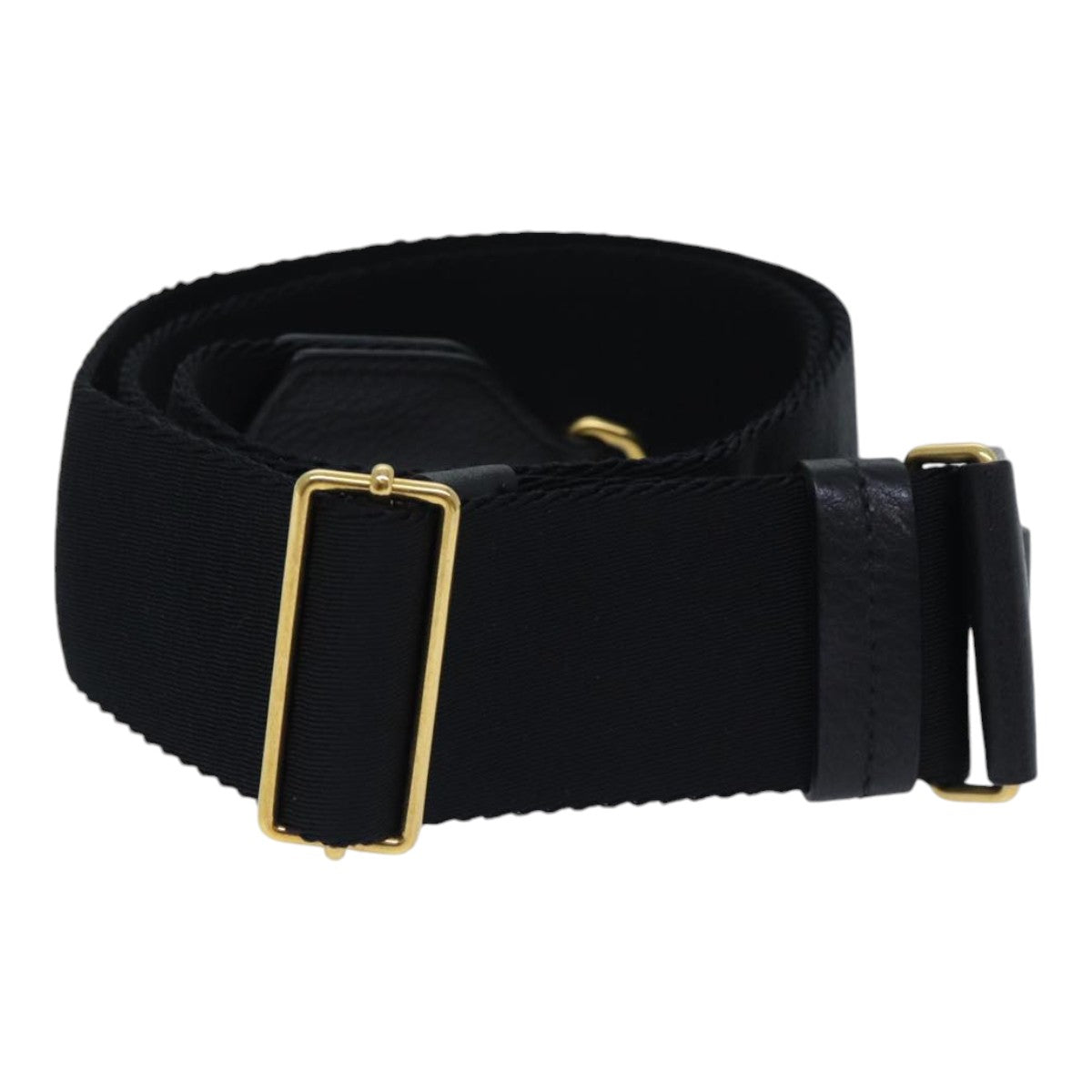 Luxury Prada Adjustable Shoulder Strap Canvas 25.2""""-40.9"""" Black  yk14950