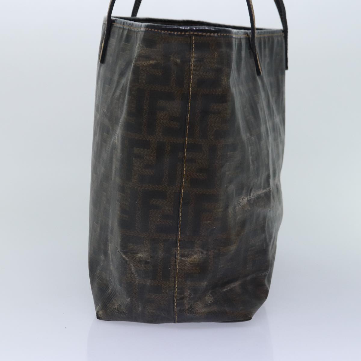 Luxury Fendi Zucca Canvas Tote Bag Brown Blackyk14952