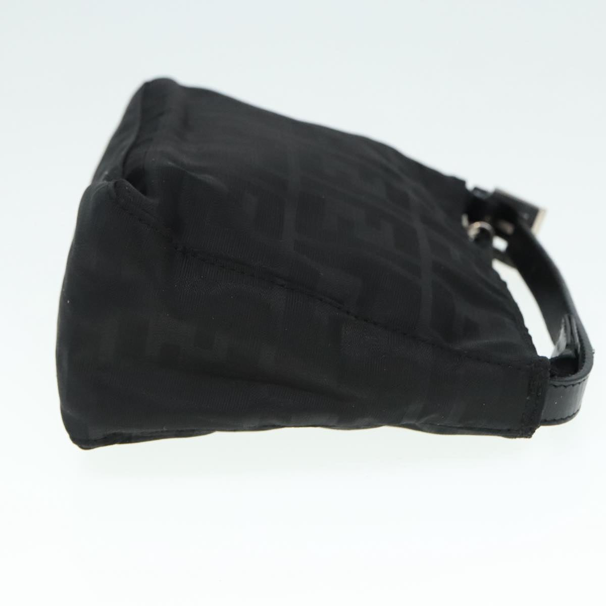 Luxury Fendi Zucca Canvas Hand Bag Silver Blackyk15030