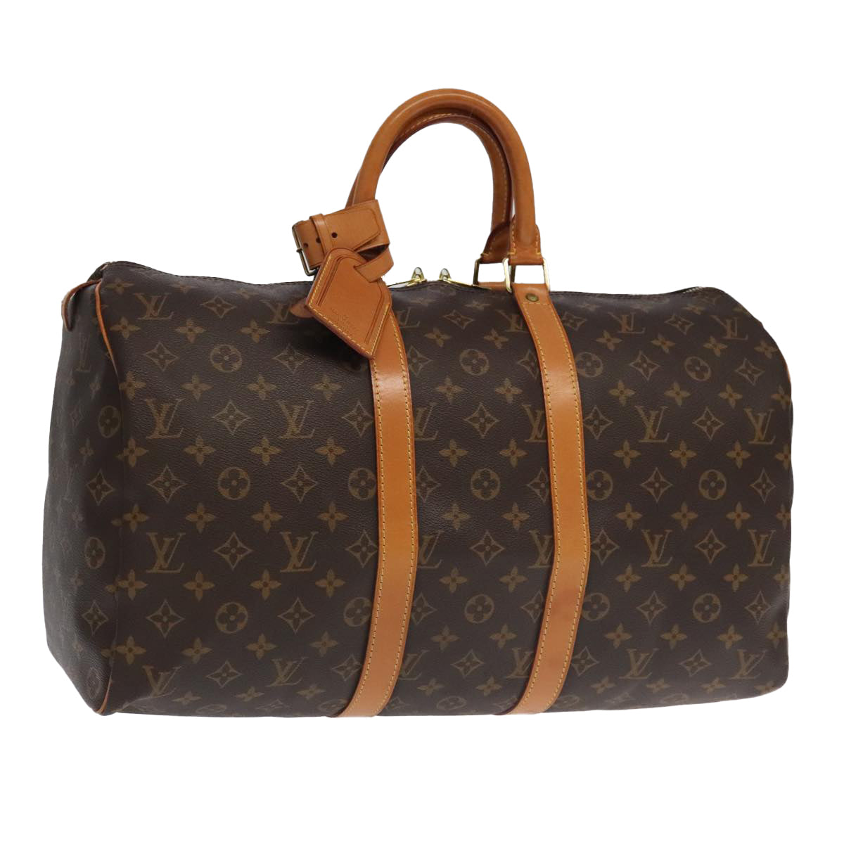 LOUIS VUITTON Monogram Keepall 45 Boston Bag M41428 LV yk15037