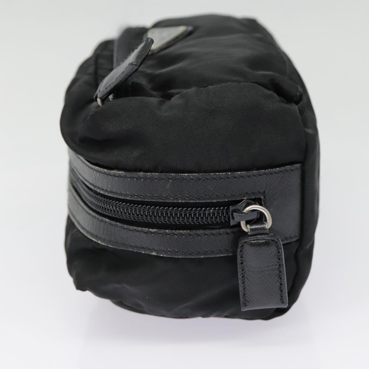 Luxury Prada Pouch Nylon Black Silver  yk15126
