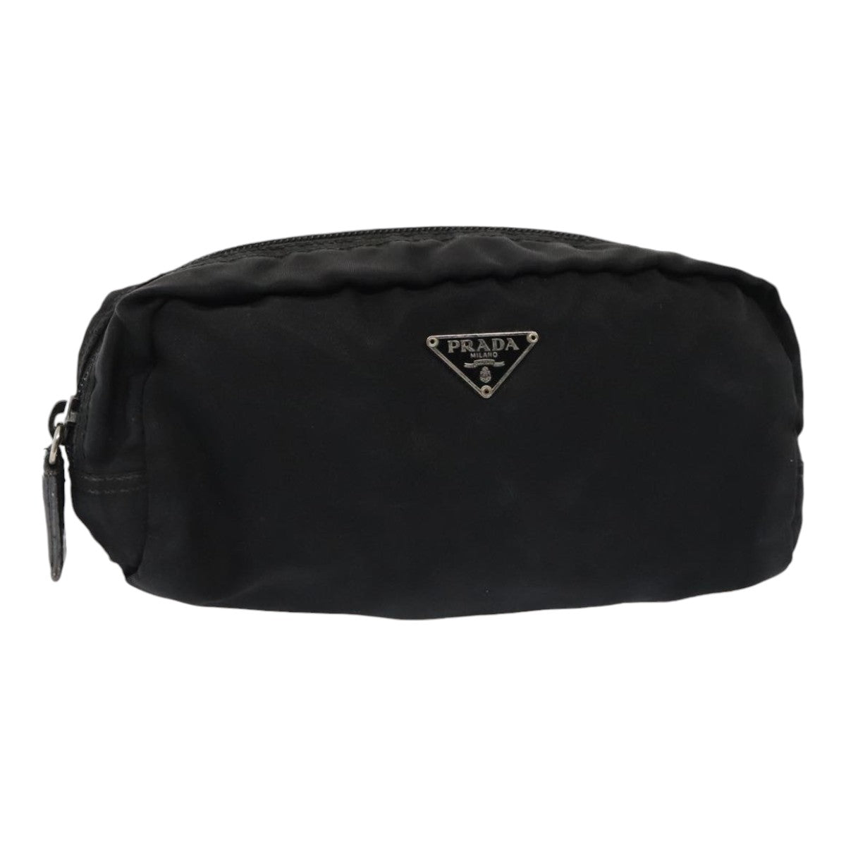 Luxury Prada Pouch Nylon Black Silver  yk15131