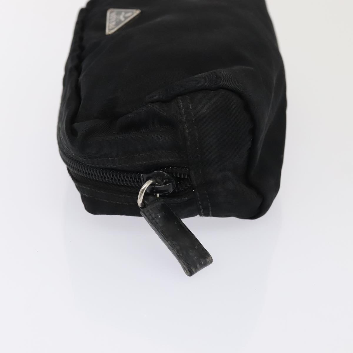 Luxury Prada Pouch Nylon Black Silver  yk15131
