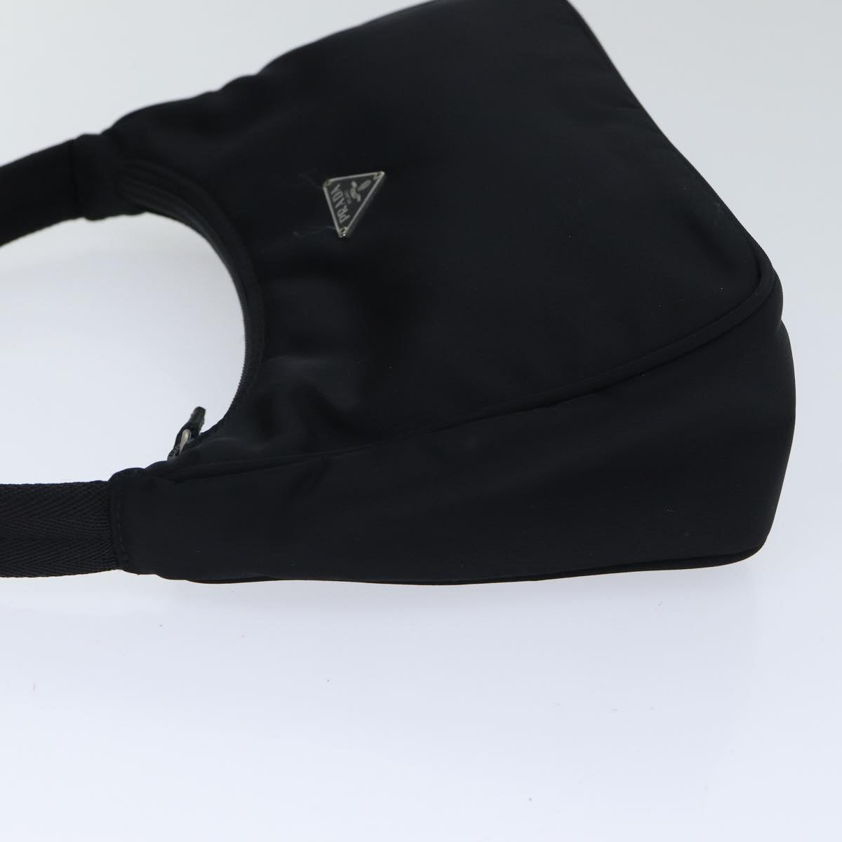 Luxury Prada Mini Hand Bag Nylon Black Silver  yk15168