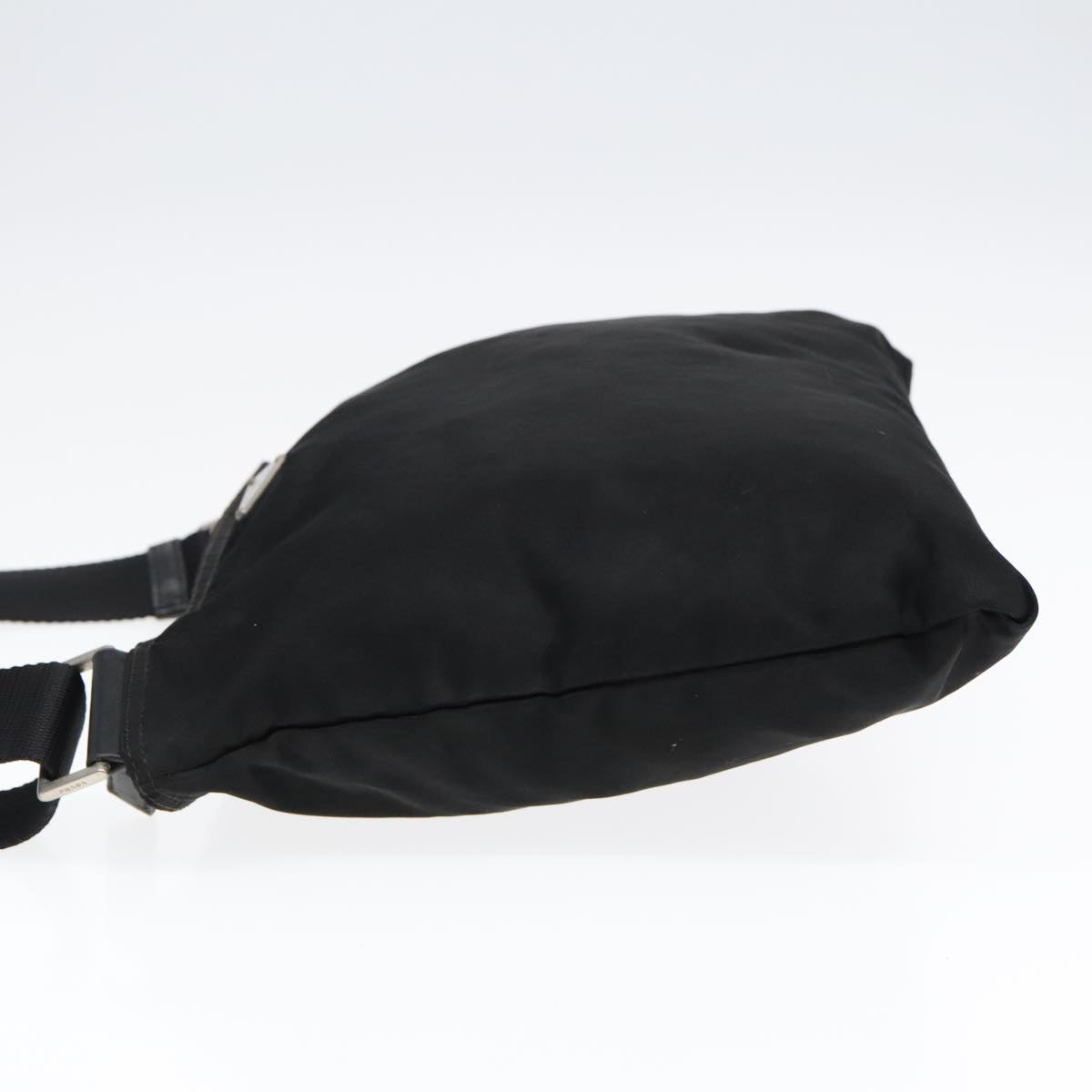 Luxury Prada Shoulder Bag Nylon Black Silver  yk15174