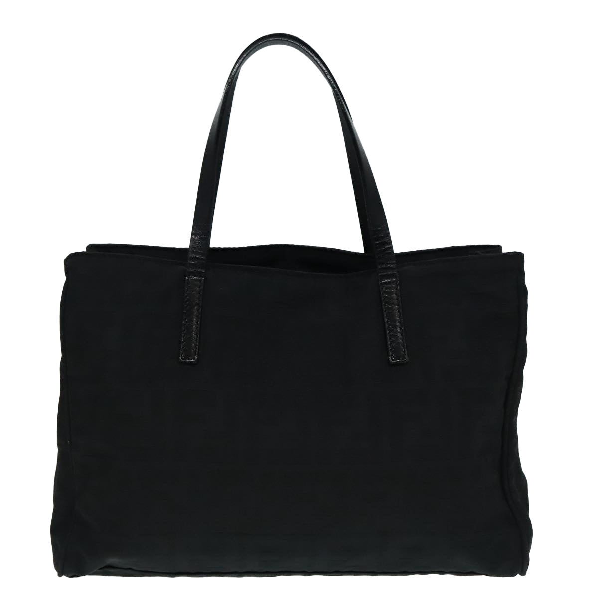 Luxury Fendi Zucca Canvas Hand Bag Silver Blackyk15243